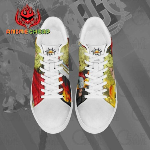 Vinsmoke Sanji Skate Shoes One Piece Custom Anime Sneakers 4