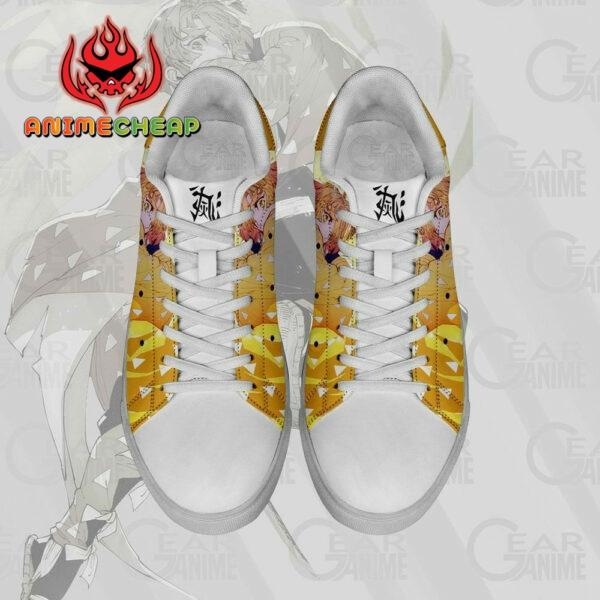 Zenitsu Skate Shoes Thunder Breathing Custom Demon Slayer Anime Sneakers 4