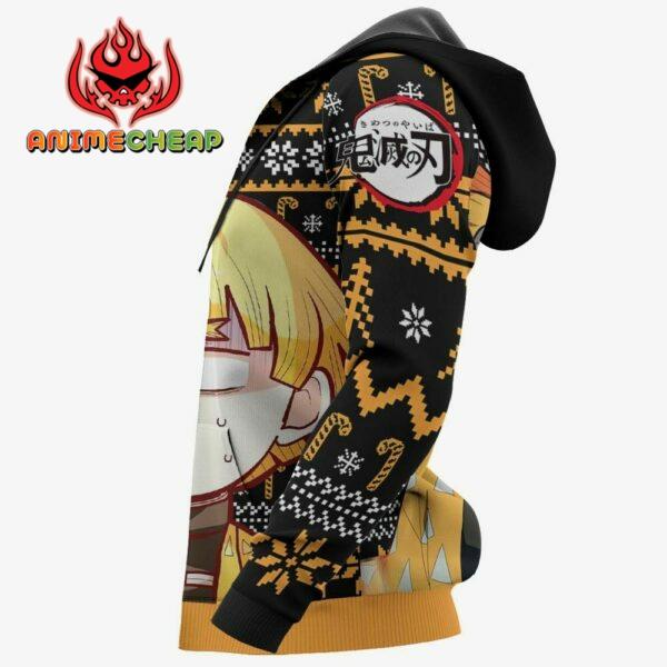 Zenitsu Ugly Christmas Sweater Custom Anime Kimetsu XS12 For Fan 5