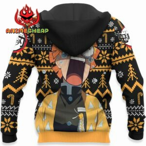 Zenitsu Ugly Christmas Sweater Custom Anime Kimetsu XS12 For Fan 8