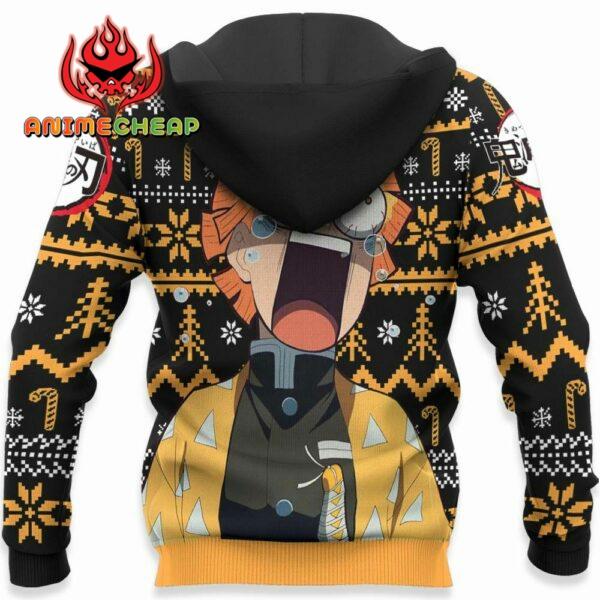 Zenitsu Ugly Christmas Sweater Custom Anime Kimetsu XS12 For Fan 4