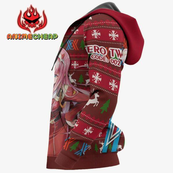 Zero Two Code 002 Ugly Christmas Sweater Custom Anime Darling In The Franxx XS12 5