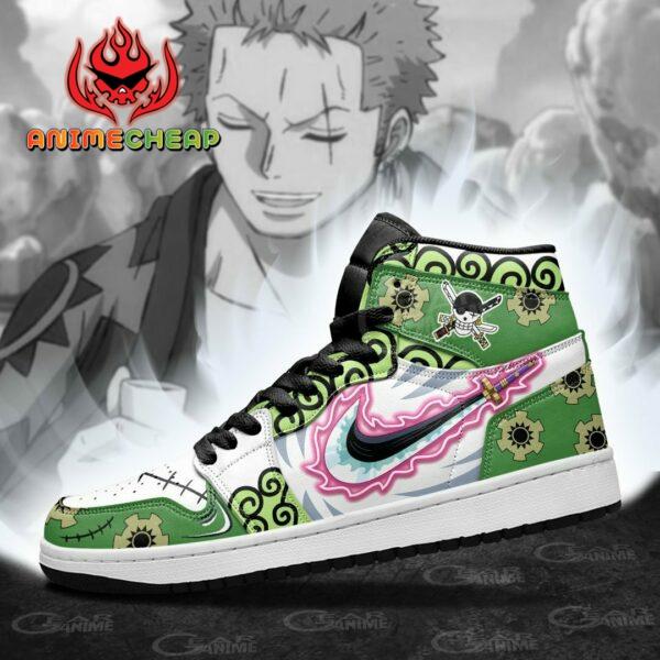 Zoro Enma Haki Shoes Custom Anime Wano Arc One Piece Sneakers 3