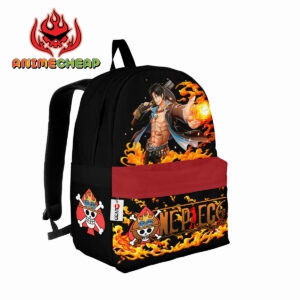 Ace D Portgas Backpack Custom Anime One Piece Bag Gift for Otaku 4