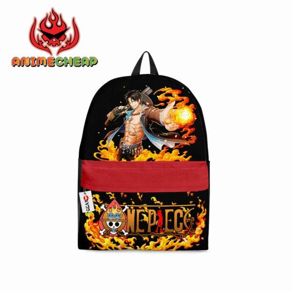 Ace D Portgas Backpack Custom Anime One Piece Bag Gift for Otaku 1