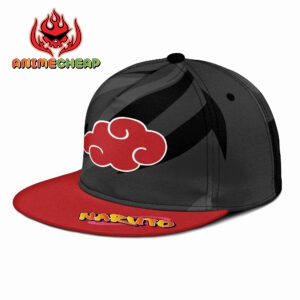 Akatsuki Symbol Snapback Hat Custom Anime Hat For Otaku 5