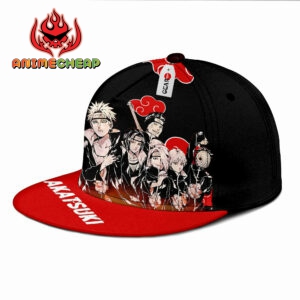 Akatsuki Team Snapback Hat Custom NRT Anime Hat 5