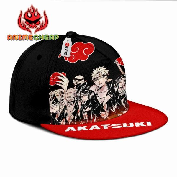 Akatsuki Team Snapback Hat Custom NRT Anime Hat 3