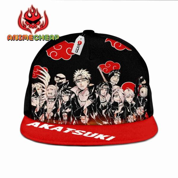 Akatsuki Team Snapback Hat Custom NRT Anime Hat 1