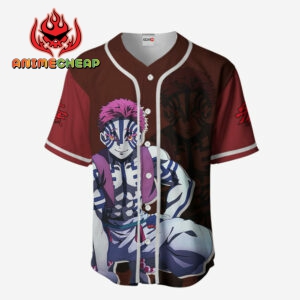 Akaza Jersey Shirt Custom Kimetsu Anime Merch Clothes 4