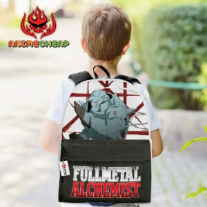Alphonse Elric Backpack Custom Anime Fullmetal Alchemist Bag for Otaku 5