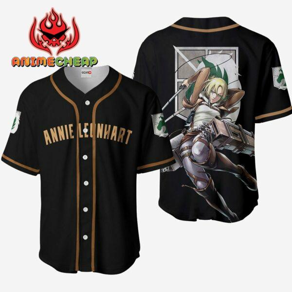 Annie Leonhart Jersey Shirt Custom Attack On Titan Anime Merch Clothes 1