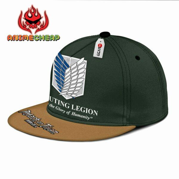 AOT Scout Regiment Snapback Hat Custom Attack On Titan Anime Hat 2