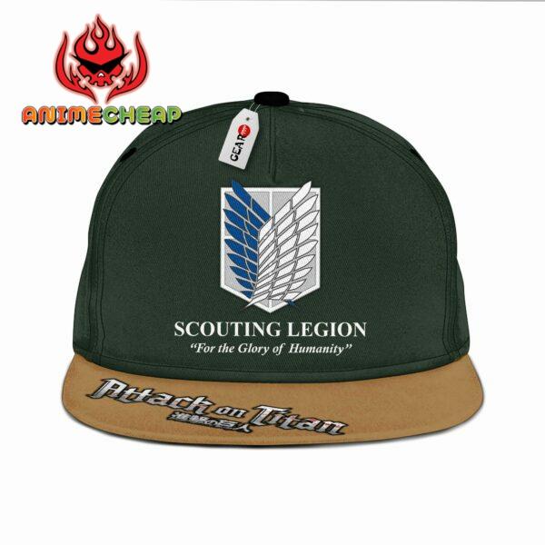 AOT Scout Regiment Snapback Hat Custom Attack On Titan Anime Hat 1
