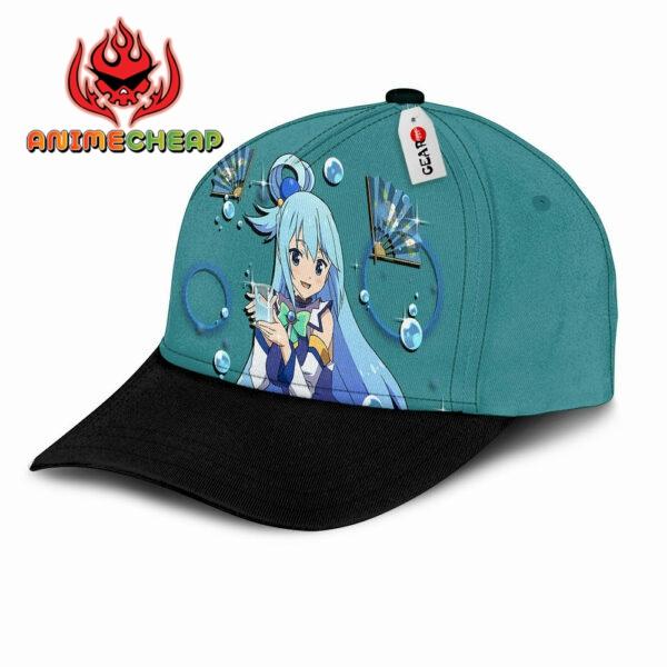 Aqua Baseball Cap KonoSuba Custom Anime Hat for Otaku 3