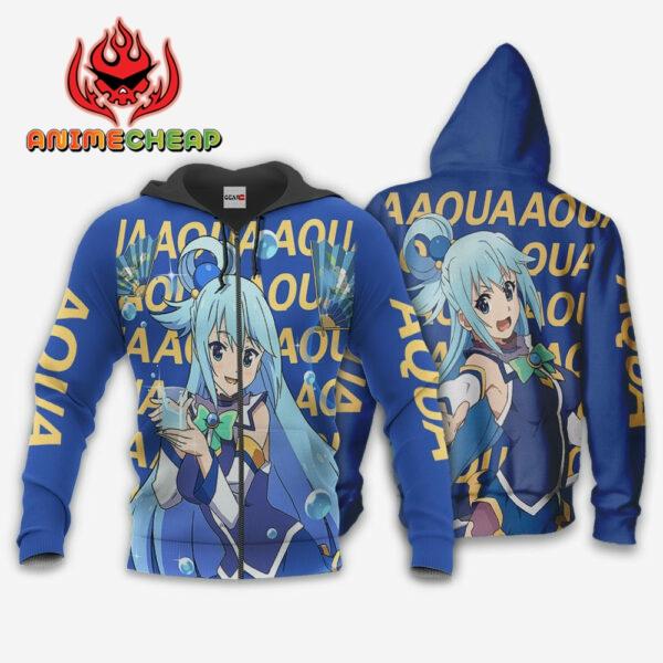 Aqua Hoodie KonoSuba Custom Anime Merch Clothes 1