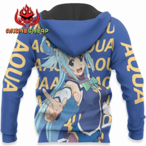 Aqua Hoodie KonoSuba Custom Anime Merch Clothes 10