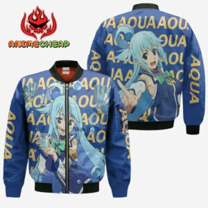 Aqua Hoodie KonoSuba Custom Anime Merch Clothes 9