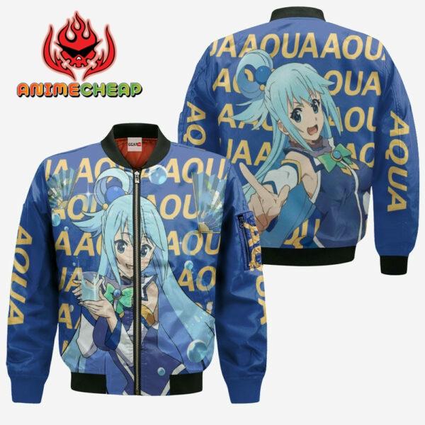 Aqua Hoodie KonoSuba Custom Anime Merch Clothes 4