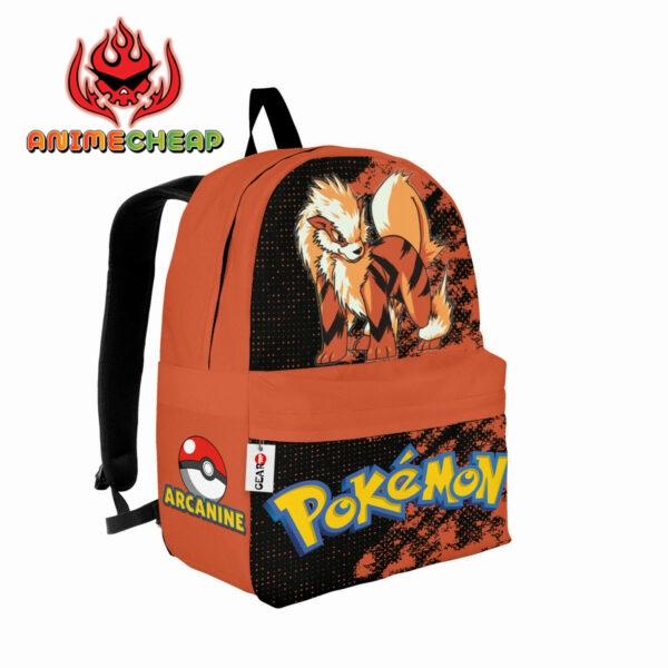 Arcanine Backpack Custom Anime Pokemon Bag Gifts for Otaku 2