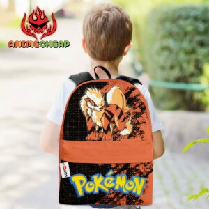 Arcanine Backpack Custom Anime Pokemon Bag Gifts for Otaku 5