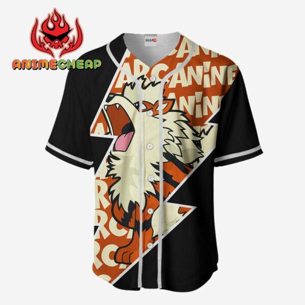 Arcanine Jersey Shirt Custom Pokemon Anime Merch Clothes for Otaku 2