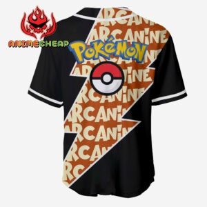 Arcanine Jersey Shirt Custom Pokemon Anime Merch Clothes for Otaku 5