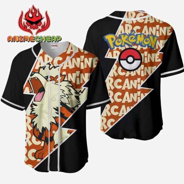 Arcanine Jersey Shirt Custom Pokemon Anime Merch Clothes for Otaku 1