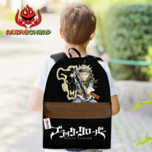 Asta Backpack Custom Black Clover Anime Bag for Otaku 5