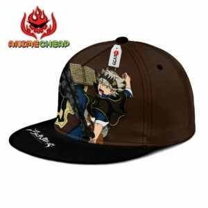 Asta Snapback Hat Custom Black Clover Anime Hat for Otaku 6