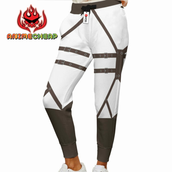 Attack On Titan Joggers Custom Anime Cosplay Sweatpants White Style 2