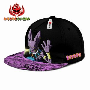 Beerus Cap Hat Custom Anime Dragon Ball Snapback 5