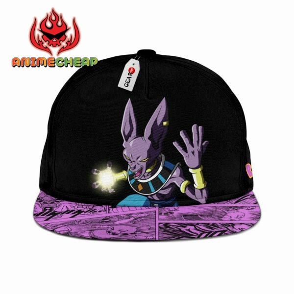 Beerus Cap Hat Custom Anime Dragon Ball Snapback 1