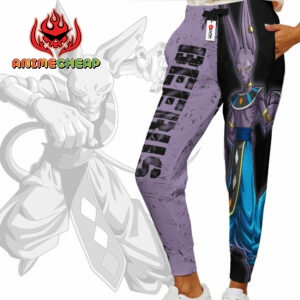 Beerus Joggers Dragon Ball Custom Anime Sweatpants 5