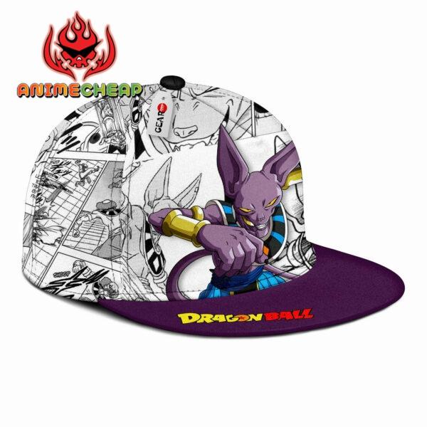 Beerus Snapback Hat Custom Dragon Ball Anime Hat Mix Manga 2