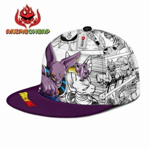 Beerus Snapback Hat Custom Dragon Ball Anime Hat Mix Manga 6
