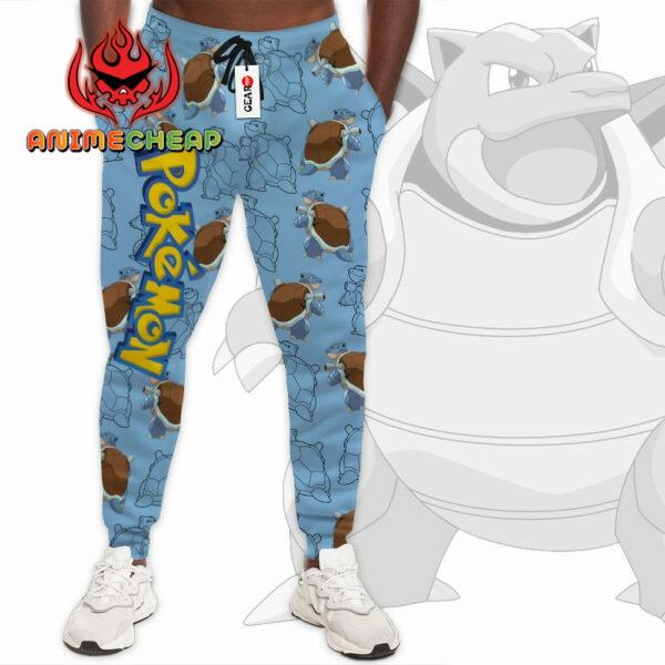 Blastoise Joggers Custom Anime Pokemon Sweatpants For Otaku 1