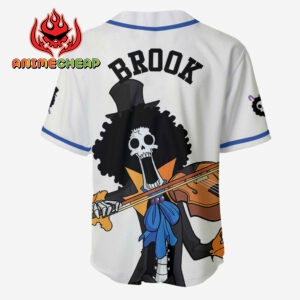 Brook Jersey Shirt One Piece Custom Anime Merch Clothes for Otaku 5