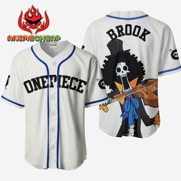 Brook Jersey Shirt One Piece Custom Anime Merch Clothes for Otaku 1