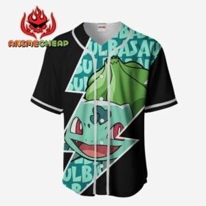 Bulbasaur Jersey Shirt Custom Pokemon Anime Merch Clothes for Otaku 4