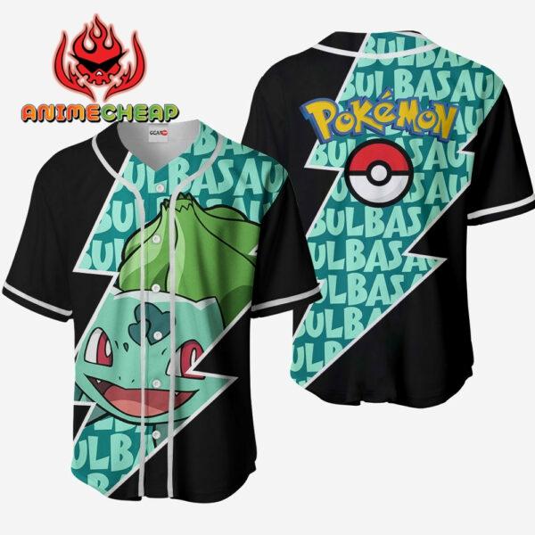 Bulbasaur Jersey Shirt Custom Pokemon Anime Merch Clothes for Otaku 1