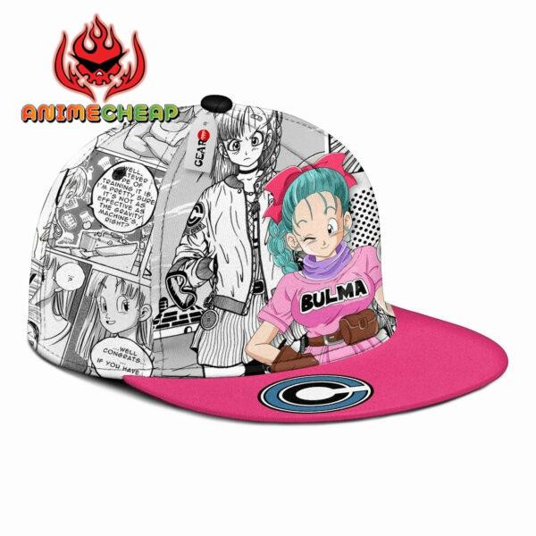 Bulma Snapback Hat Custom Dragon Ball Anime Hat Mix Manga 2