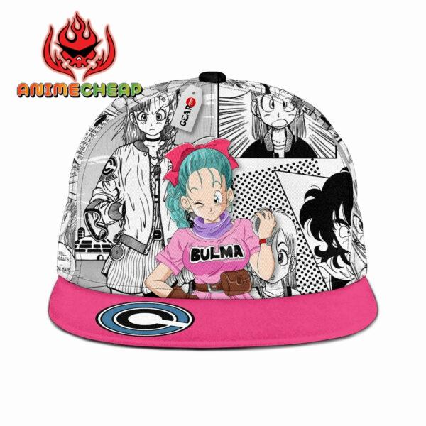 Bulma Snapback Hat Custom Dragon Ball Anime Hat Mix Manga 1