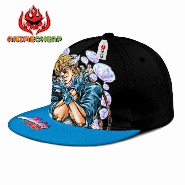 Caesar Anthonio Zeppeli Snapback Hat Custom JJBA Anime Hat for Otaku 3