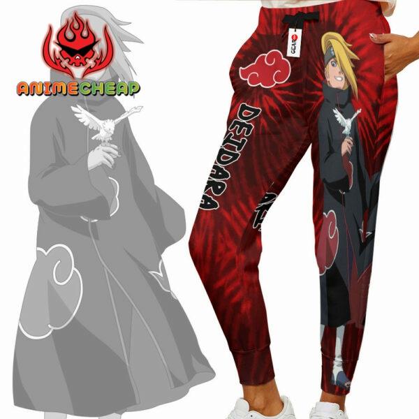 Deidara Joggers Custom Anime Akatsuki Sweatpants Tie Dye Style 2