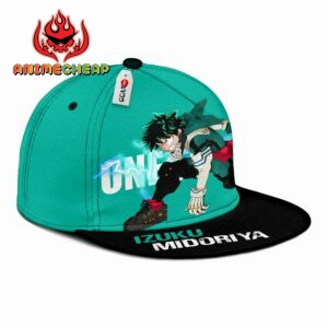 Deku Hat Cap One For All My Hero Academia Anime Snapback Hat 6