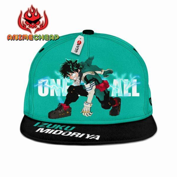 Deku Hat Cap One For All My Hero Academia Anime Snapback Hat 1