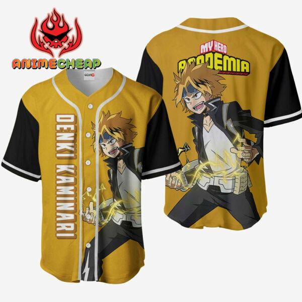 Denki Kaminari Jersey Shirt Custom My Hero Academia Anime Merch Clothes 1