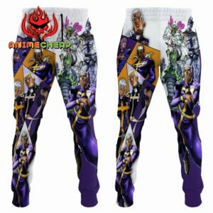 Enrico Pucci Sweatpants Custom Anime JJBAs Jogger Pants Merch 7