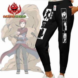 Gaara Jogger Pants Custom Anime NRT Sweatpants Merch 5